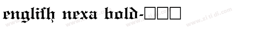 english nexa bold字体转换 english nexa bold字体转换